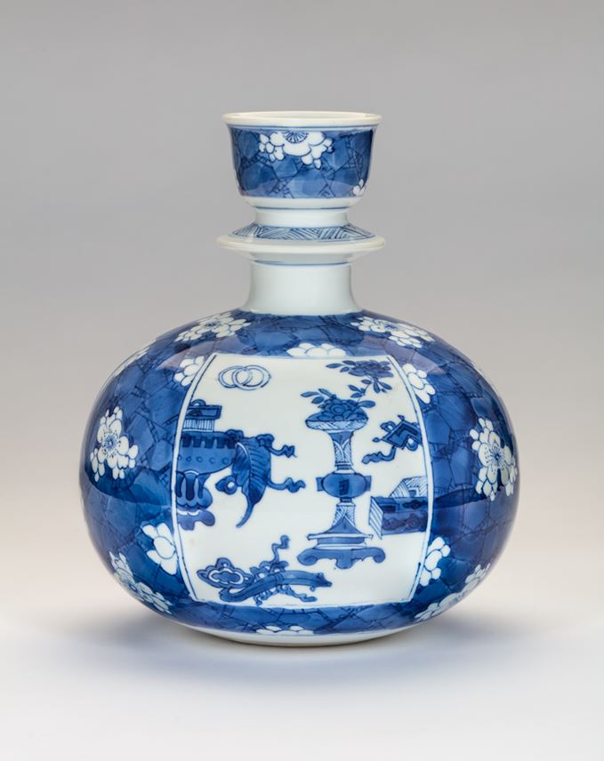 Chinese Blue-and-White Huqqa Base Made for the Indian Market | MasterArt